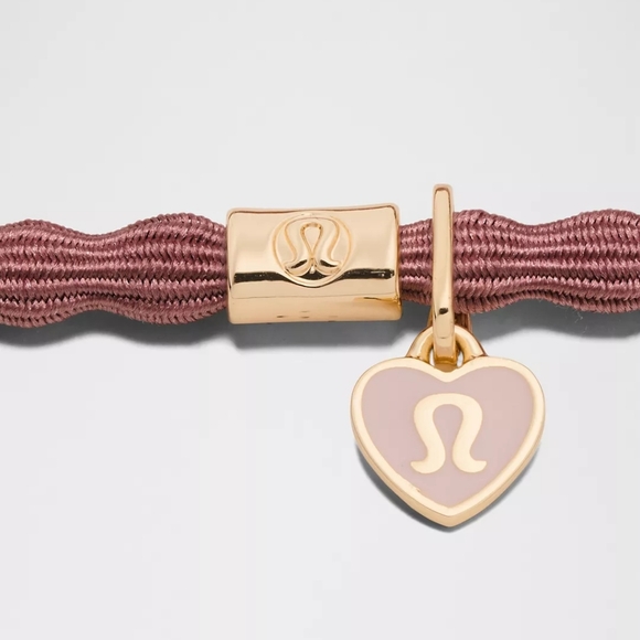 Lululemon Charm Hair Ties 3 Pack (Blissful Pink/Red Clay/Rockwood/Gold) - Picture 5 of 5